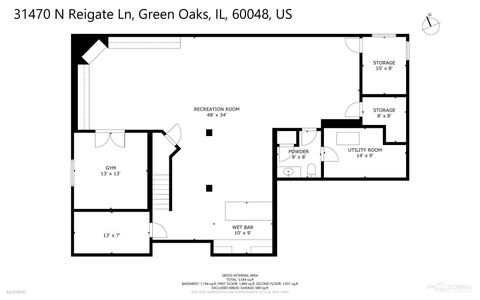 Tiny photo for 31470 N Reigate Lane, Libertyville, IL 60048 (MLS # 12601560)