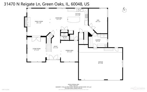 Tiny photo for 31470 N Reigate Lane, Libertyville, IL 60048 (MLS # 12601560)