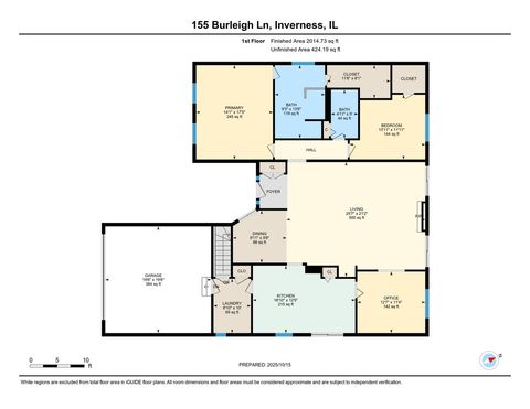 Tiny photo for 155 Burleigh Lane, Inverness, IL 60067 (MLS # 12488619)