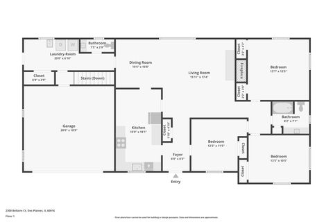 Tiny photo for 2300 Bellaire Court, Des Plaines, IL 60016 (MLS # 12529435)