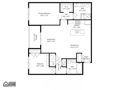 Tiny photo for 3047 N Oakley Avenue #205, Chicago, IL 60618 (MLS # 12626541)