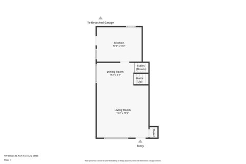 Tiny photo for 109 Wilson Street, Park Forest, IL 60466 (MLS # 12552927)