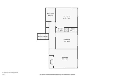 Tiny photo for 109 Wilson Street, Park Forest, IL 60466 (MLS # 12552927)