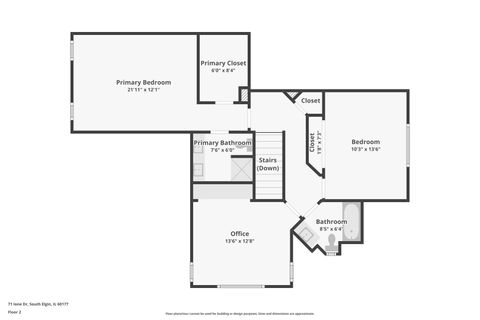 Tiny photo for 71 Ione Drive #A, South Elgin, IL 60177 (MLS # 12459718)