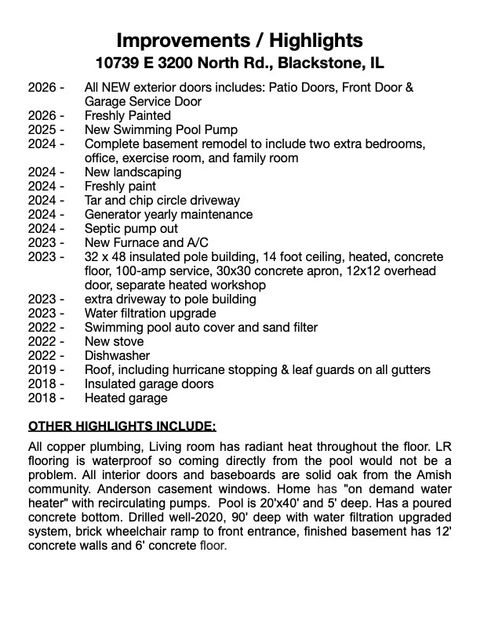 Tiny photo for 10739 E 3200 North Road, Blackstone, IL 61313 (MLS # 12572431)