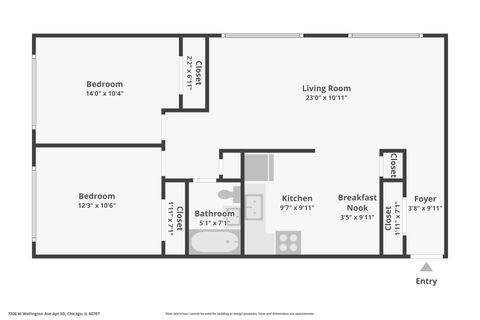 Tiny photo for 7206 W Wellington Avenue #3D, Chicago, IL 60707 (MLS # 12679363)