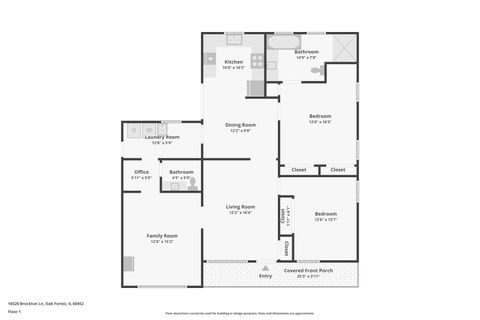 Tiny photo for 16520 Brockton Lane, Oak Forest, IL 60452 (MLS # 12568001)