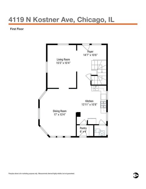 Tiny photo for 4119 N Kostner Avenue, Chicago, IL 60641 (MLS # 12613846)