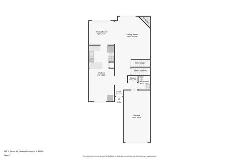Tiny photo for 105 W Dover Drive, Mount Prospect, IL 60056 (MLS # 12611940)