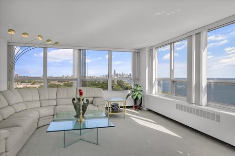 Tiny photo for 4800 S Chicago Beach Drive #1701N, Chicago, IL 60615 (MLS # 12471399)