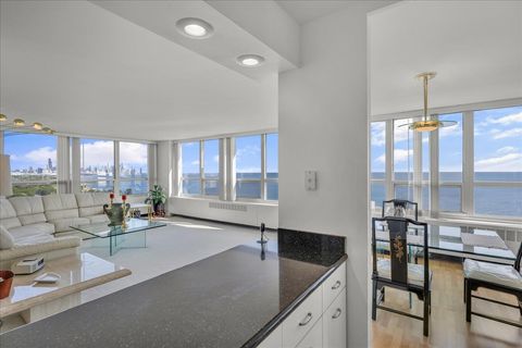Tiny photo for 4800 S Chicago Beach Drive #1701N, Chicago, IL 60615 (MLS # 12471399)