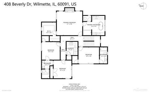 Tiny photo for 408 Beverly Drive, Wilmette, IL 60091 (MLS # 12531890)