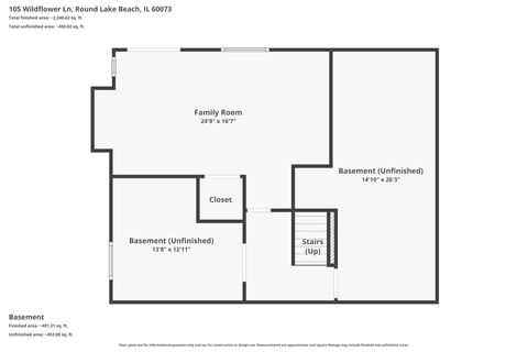 Tiny photo for 105 Wildflower Lane, Round Lake Beach, IL 60073 (MLS # 12583964)