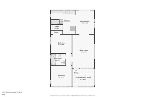 Tiny photo for 3907 16th Avenue, Kenosha, WI 53140 (MLS # 12485113)