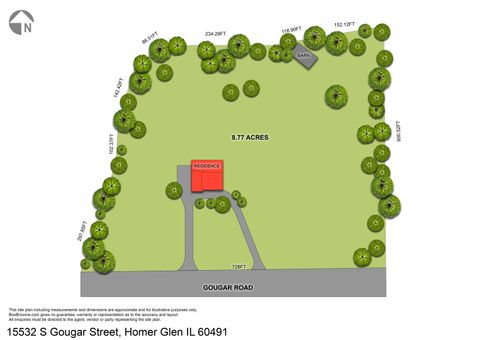 Tiny photo for 15532 S Gougar Road, Homer Glen, IL 60491 (MLS # 12478323)