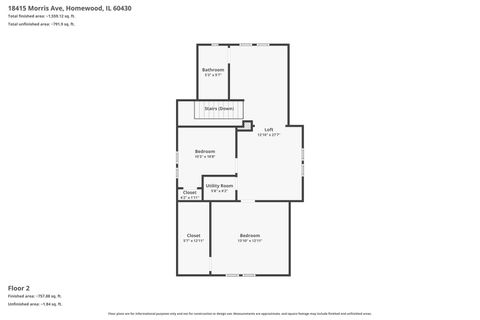 Tiny photo for 18415 Morris Avenue, Homewood, IL 60430 (MLS # 12621758)