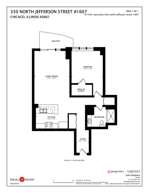 Tiny photo for 330 N JEFFERSON Street #1607, Chicago, IL 60661 (MLS # 12606062)