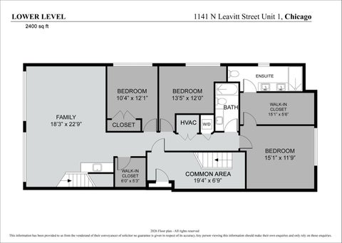 Tiny photo for 1141 N LEAVITT Street #1, Chicago, IL 60622 (MLS # 12749285)