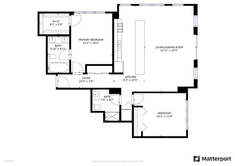 Tiny photo for 330 N Jefferson Street #1805, Chicago, IL 60661 (MLS # 12620407)