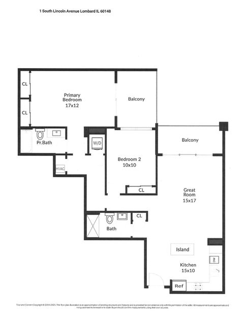 Tiny photo for 1 S Lincoln Avenue #301, Lombard, IL 60148 (MLS # 12444005)