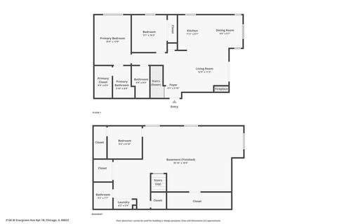 Tiny photo for 2136 W Evergreen Avenue #1B, Chicago, IL 60622 (MLS # 12734964)