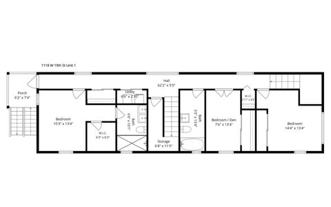 Tiny photo for 1118 W 19th Street #2, Chicago, IL 60608 (MLS # 12766836)