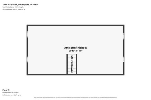 Tiny photo for 1024 W 15th Street, Davenport, IA 52804 (MLS # 12716066)