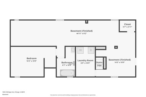 Tiny photo for 7635 S Michigan Avenue, Chicago, IL 60619 (MLS # 12412869)