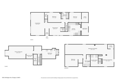 Tiny photo for 7635 S Michigan Avenue, Chicago, IL 60619 (MLS # 12412869)