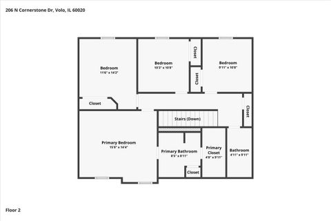 Tiny photo for 206 N Cornerstone Drive, Volo, IL 60020 (MLS # 12744396)