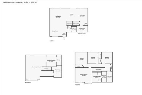 Tiny photo for 206 N Cornerstone Drive, Volo, IL 60020 (MLS # 12744396)