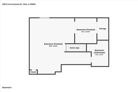 Tiny photo for 206 N Cornerstone Drive, Volo, IL 60020 (MLS # 12744396)