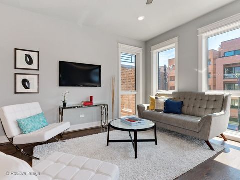 Tiny photo for 1428 W Grand Avenue #2, Chicago, IL 60642 (MLS # 12639029)