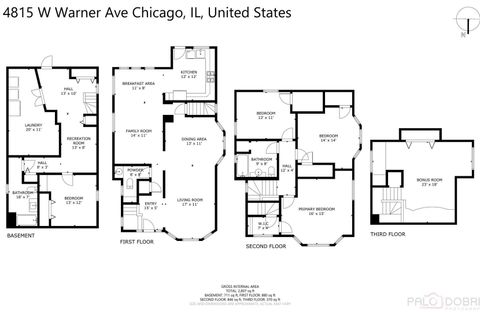 Tiny photo for 4815 W Warner Avenue, Chicago, IL 60641 (MLS # 12619312)