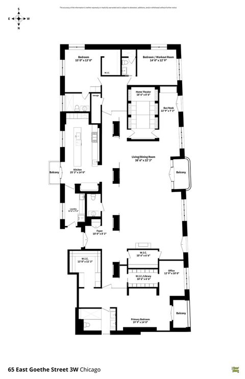 Tiny photo for 65 E GOETHE Street #3W, Chicago, IL 60610 (MLS # 12528663)