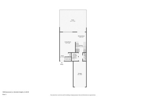 Tiny photo for 1900 Basswood Lane, Glendale Heights, IL 60139 (MLS # 12493787)