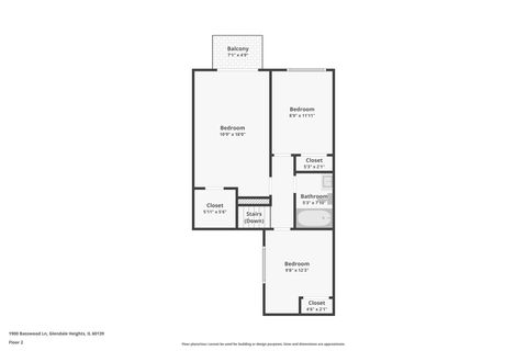 Tiny photo for 1900 Basswood Lane, Glendale Heights, IL 60139 (MLS # 12493787)