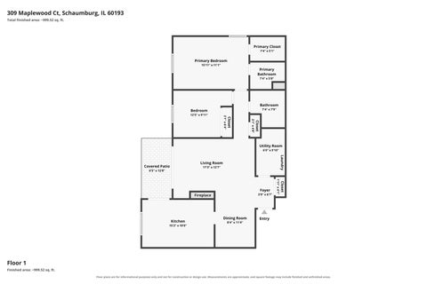 Tiny photo for 309 Maplewood Court #D1, Schaumburg, IL 60193 (MLS # 12772870)