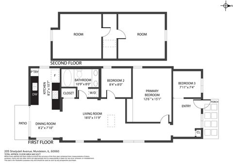 Tiny photo for 205 Shadydell Avenue, Mundelein, IL 60060 (MLS # 12582609)