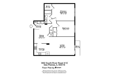 Tiny photo for 960 S RIVER Road #410, Des Plaines, IL 60016 (MLS # 12520648)