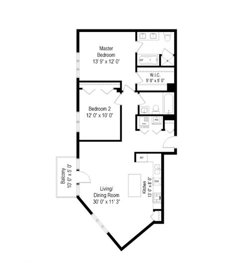 Tiny photo for 544 N Milwaukee Avenue #402, Chicago, IL 60642 (MLS # 12746440)