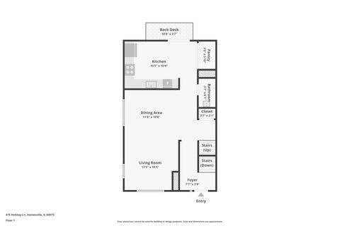 Tiny photo for 475 Holiday Lane, Hainesville, IL 60073 (MLS # 12797224)