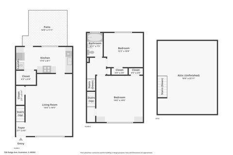 Tiny photo for 738 Dodge Avenue, Evanston, IL 60202 (MLS # 12753428)
