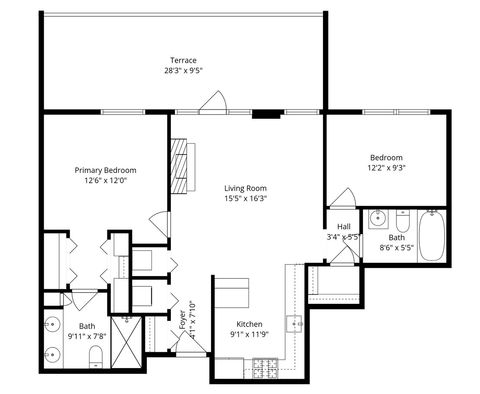 Tiny photo for 1001 W Madison Street #204, Chicago, IL 60607 (MLS # 12593943)