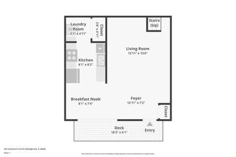 Tiny photo for 225 Foxhead Court #B, Bolingbrook, IL 60440 (MLS # 12612396)