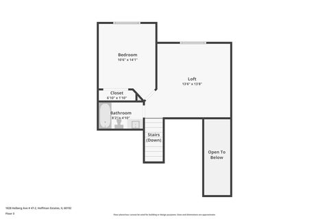 Tiny photo for 1828 Kelberg Avenue #47-2, Hoffman Estates, IL 60192 (MLS # 12793515)