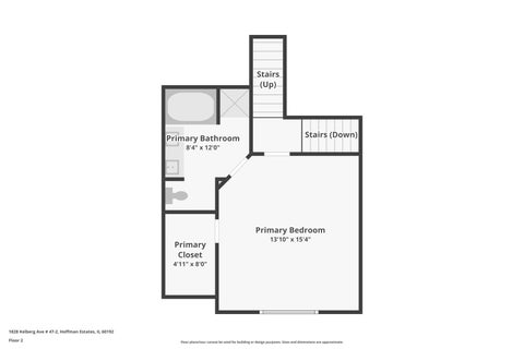Tiny photo for 1828 Kelberg Avenue #47-2, Hoffman Estates, IL 60192 (MLS # 12793515)