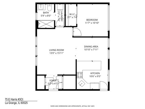 Tiny photo for 75 E Harris Avenue #3C, La Grange, IL 60525 (MLS # 12594836)