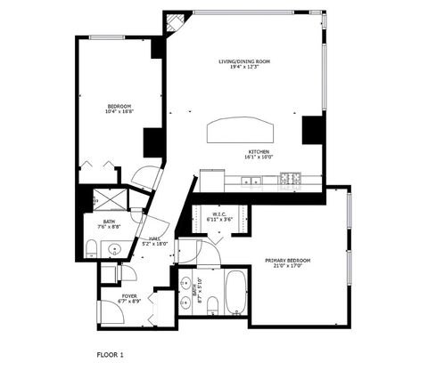 Tiny photo for 33 W ONTARIO Street #34EN, Chicago, IL 60654 (MLS # 12522107)