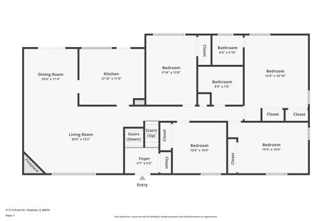 Tiny photo for 1117 E Pratt Drive, Palatine, IL 60074 (MLS # 12556405)